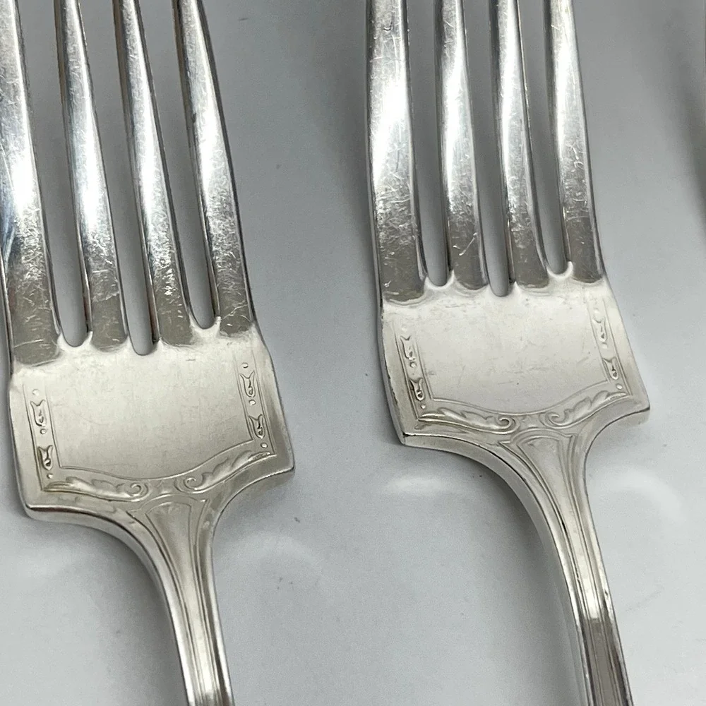 Oneida Adelphi Silverplate Heirloom Plate 1922 Silverware Flatware Set Art Deco